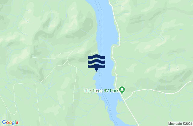 Mappa delle Getijden in Green Point, United States