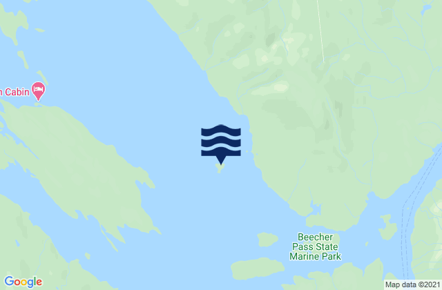 Mappa delle Getijden in Grief Island, United States