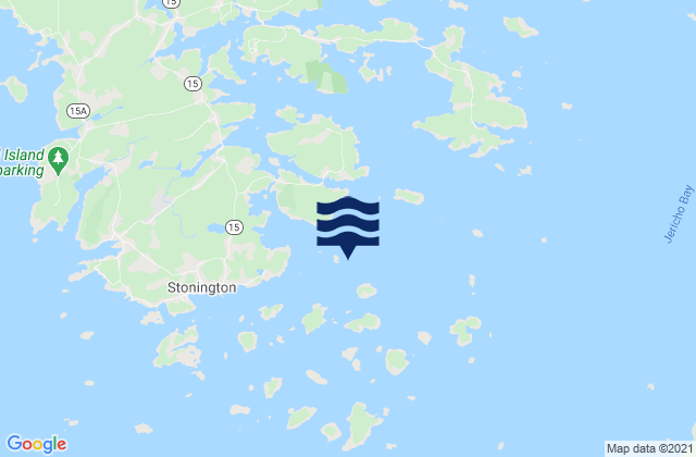 Mappa delle Getijden in Grog Island E of Deer Island Thorofare, United States