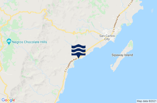 Mappa delle Getijden in Guadalupe, Philippines