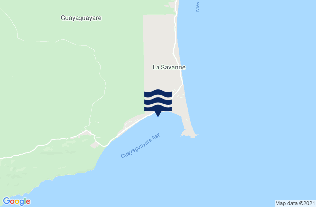 Mappa delle Getijden in Guayaguayare Bay, Trinidad and Tobago