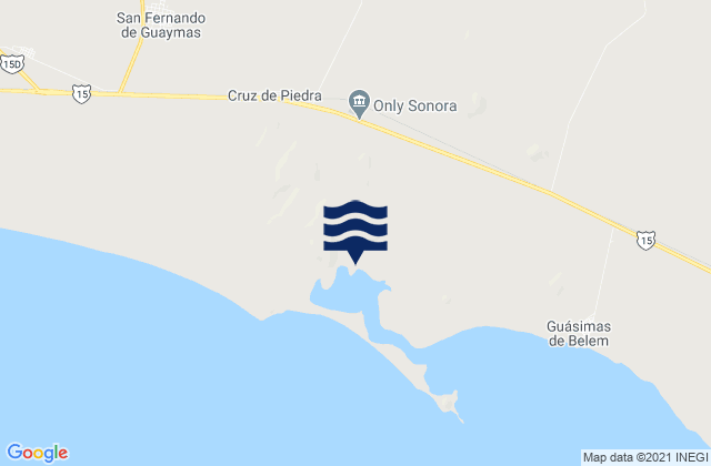 Mappa delle Getijden in Guaymas, Mexico
