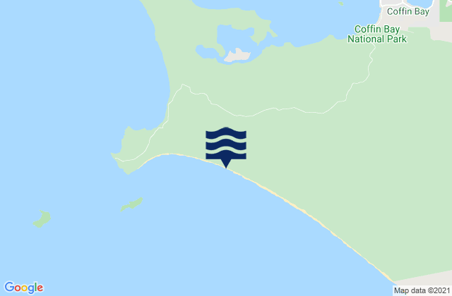 Mappa delle Getijden in Gunyah Beach, Australia