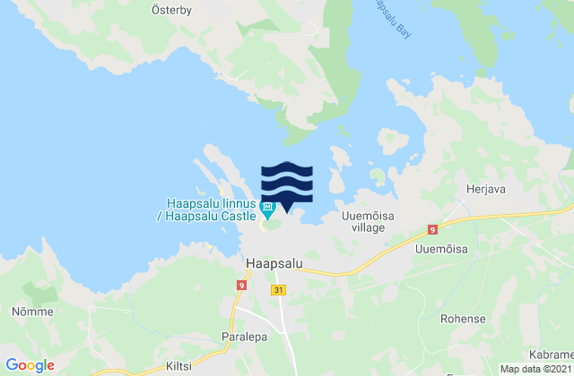 Mappa delle Getijden in Haapsalu, Estonia