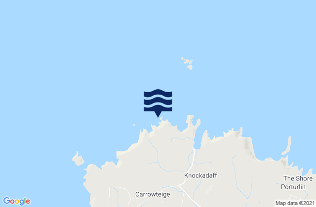 Mappa delle Getijden in Hag Island, Ireland