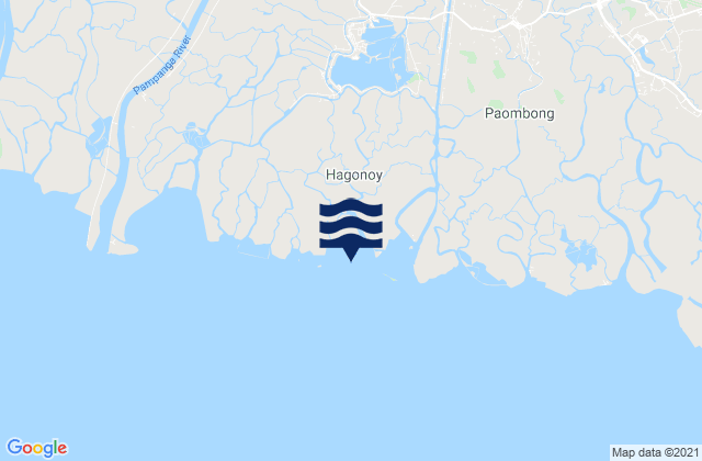 Mappa delle Getijden in Hagonoy, Philippines
