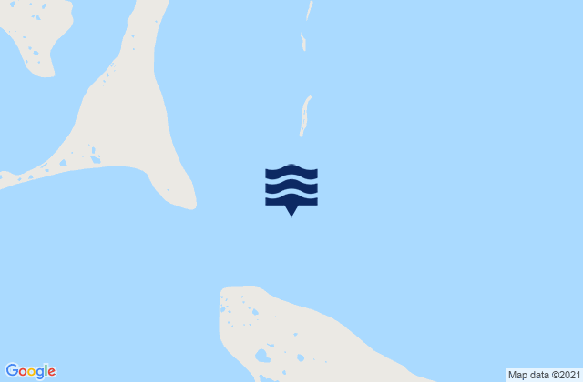 Mappa delle Getijden in Hague Channel, United States