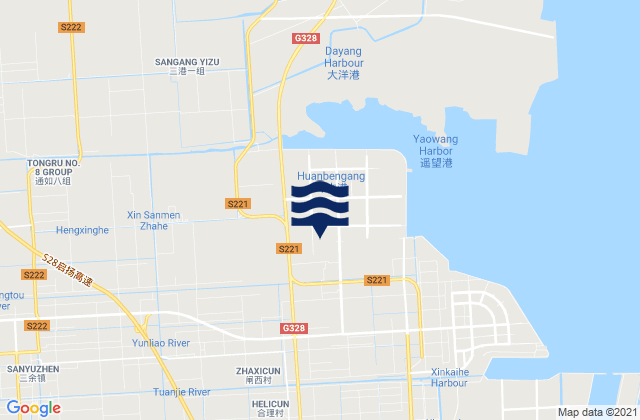 Mappa delle Getijden in Haifeng, China