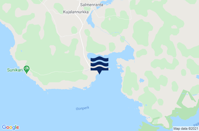 Mappa delle Getijden in Hailuoto, Finland