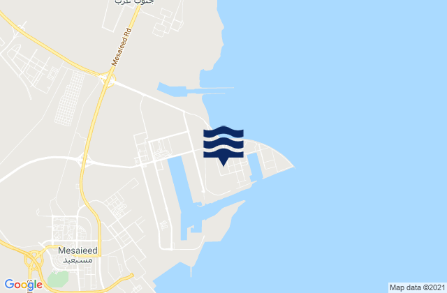 Mappa delle Getijden in Hamad Port, Qatar