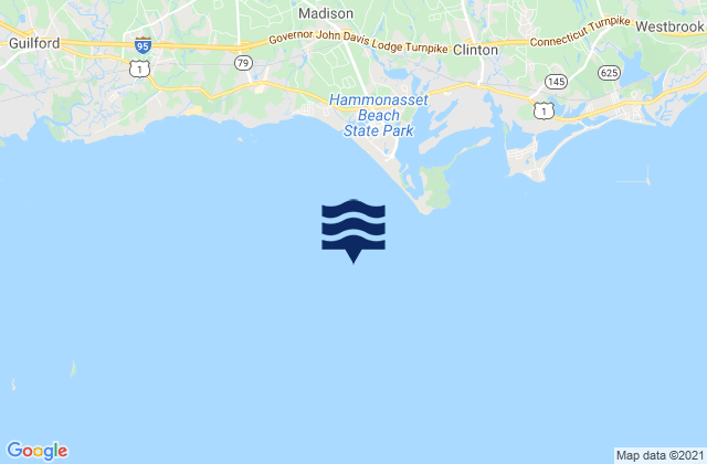 Mappa delle Getijden in Hammonasset Point 1.2 miles SW of, United States