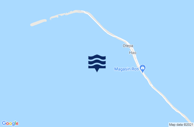 Mappa delle Getijden in Hao, French Polynesia