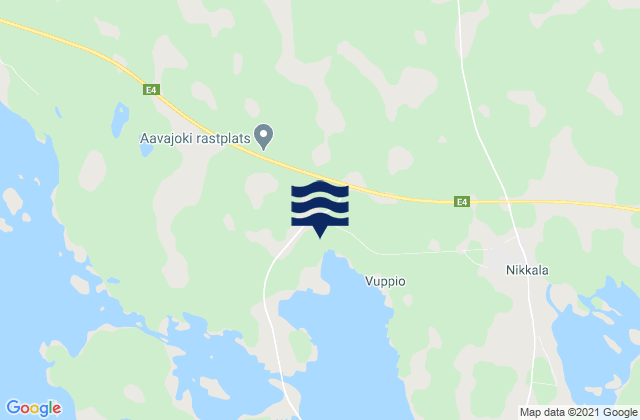 Mappa delle Getijden in Haparanda Kommun, Sweden