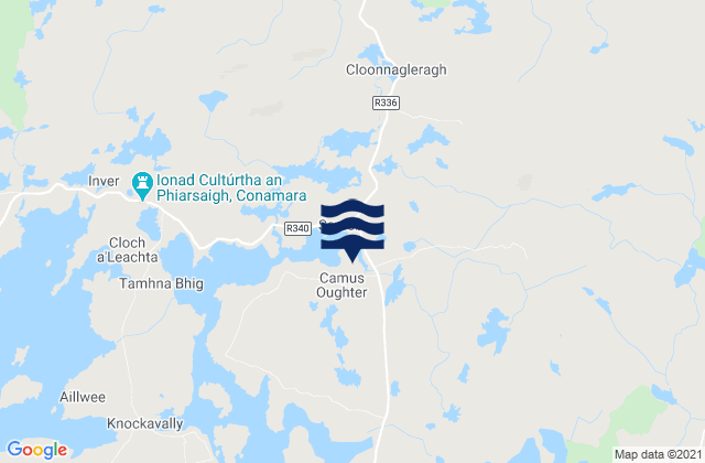 Mappa delle Getijden in Hare Island, Ireland