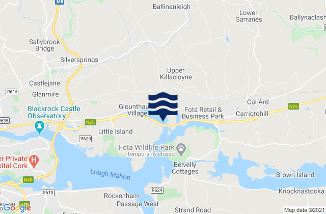 Mappa delle Getijden in Harper’s Island, Ireland