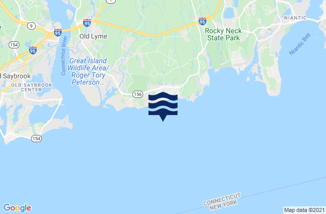 Mappa delle Getijden in Hatchett Point 1.1 miles WSW of, United States