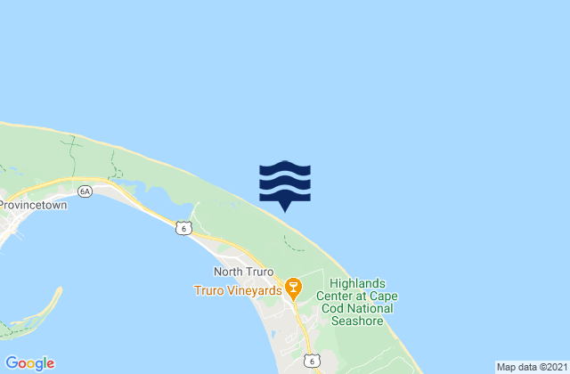 Mappa delle Getijden in Head of the Meadow Beach, United States