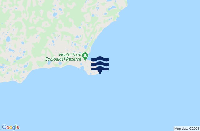 Mappa delle Getijden in Heath Point, Canada