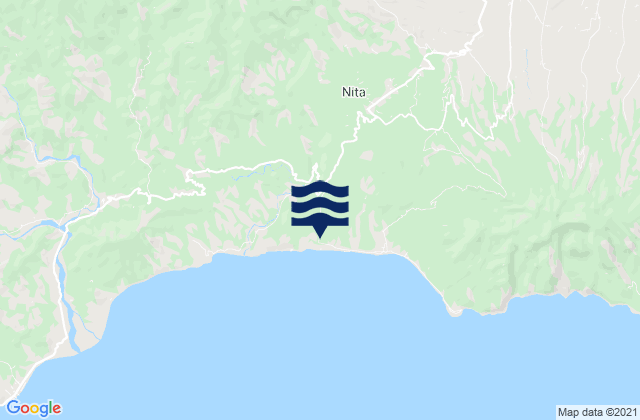 Mappa delle Getijden in Hepang, Indonesia