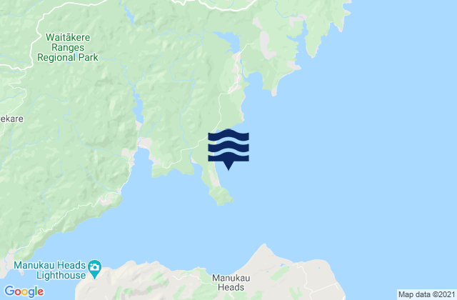 Mappa delle Getijden in Herald Bay, New Zealand