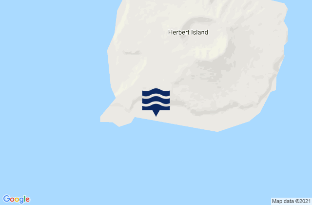 Mappa delle Getijden in Herbert Island west side, United States