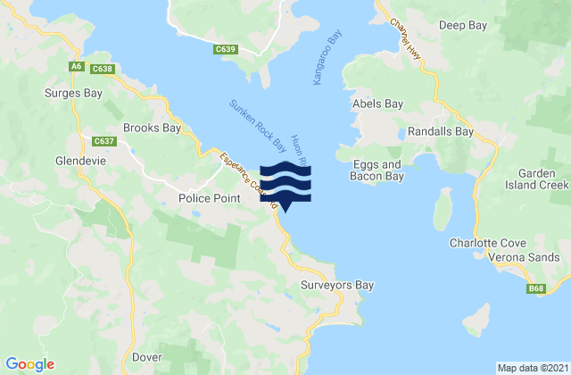 Mappa delle Getijden in Hideaway Bay, Australia