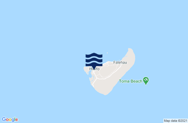 Mappa delle Getijden in Hihifo, Tonga