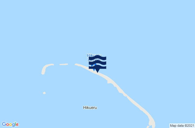 Mappa delle Getijden in Hikueru, French Polynesia