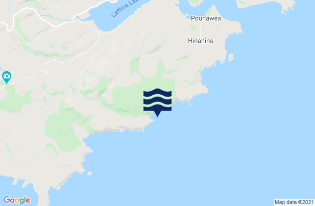 Mappa delle Getijden in Hinahina Cove, New Zealand