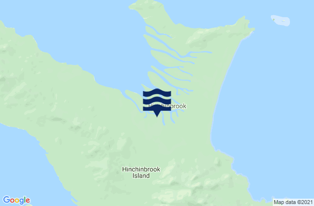 Mappa delle Getijden in Hinchinbrook Island, Australia