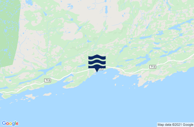 Mappa delle Getijden in Hitra, Norway
