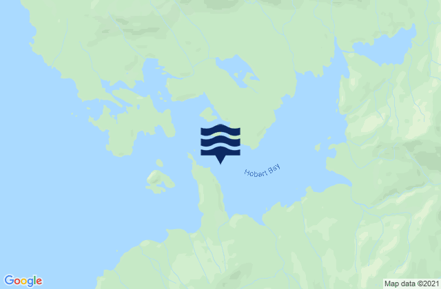 Mappa delle Getijden in Hobart Bay, United States