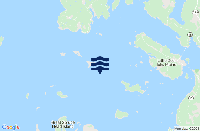 Mappa delle Getijden in Hog Island ESE of, United States