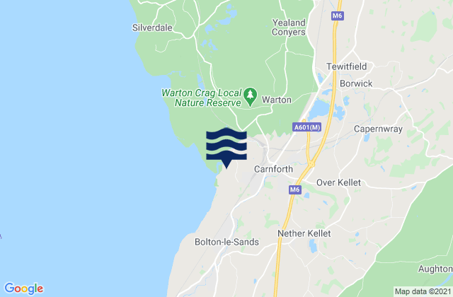 Mappa delle Getijden in Hogh Bay (Coll), United Kingdom