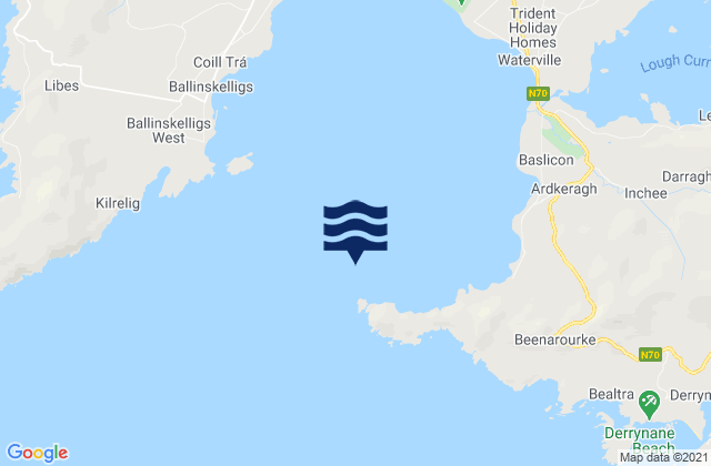 Mappa delle Getijden in Hogs Head, Ireland