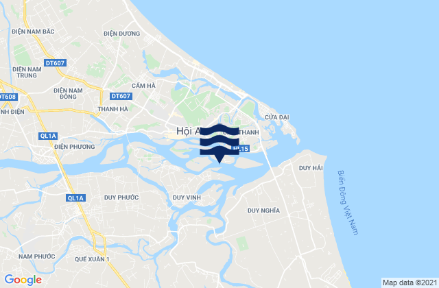 Mappa delle Getijden in Hoi An, Vietnam