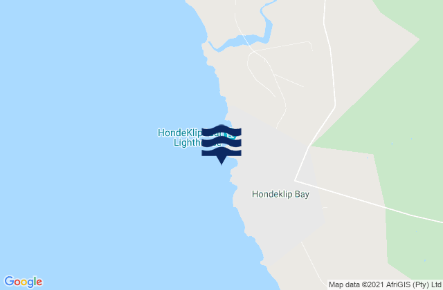 Mappa delle Getijden in Hondeklip Bay, South Africa