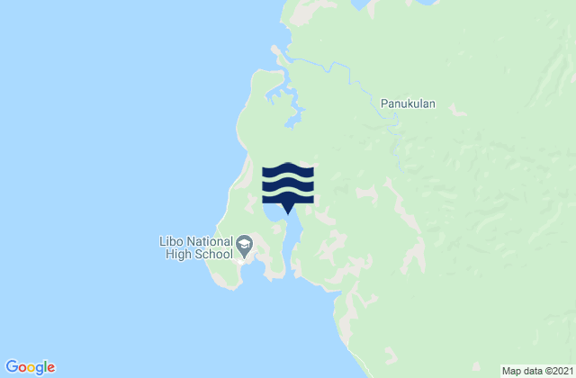 Mappa delle Getijden in Hook Bay (Polillo Island), Philippines