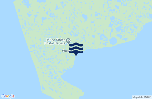 Mappa delle Getijden in Hooper Bay, United States