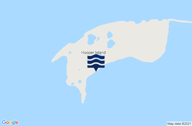 Mappa delle Getijden in Hooper Island, United States
