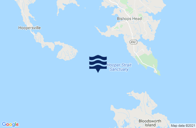 Mappa delle Getijden in Hooper Strait (west) at buoy 2, United States