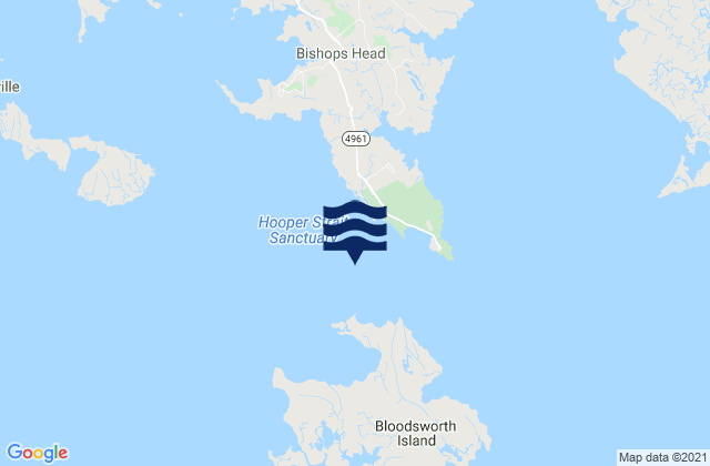Mappa delle Getijden in Hooper Strait at Buoy 4, United States
