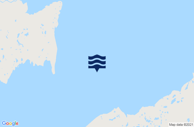Mappa delle Getijden in Hopes Advance Bay, Canada