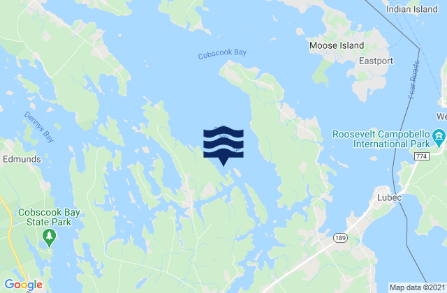 Mappa delle Getijden in Horan Head, Canada