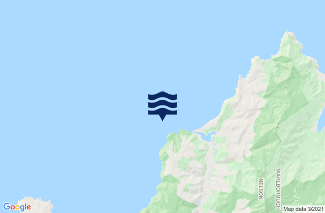 Mappa delle Getijden in Hori Bay, New Zealand