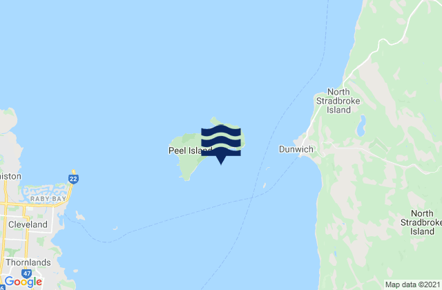 Mappa delle Getijden in Horseshoe Bay, Australia