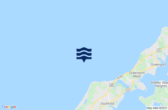 Mappa delle Getijden in Horton Point 1.4 miles NNW of, United States