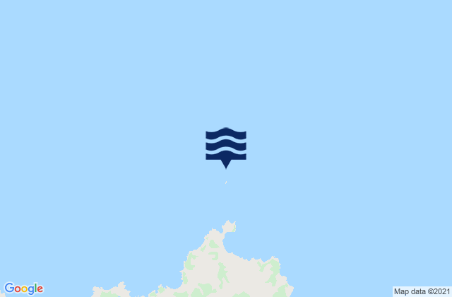 Mappa delle Getijden in Horuhoru Rock (Gannet Rock), New Zealand