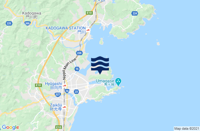 Mappa delle Getijden in Hososima, Japan