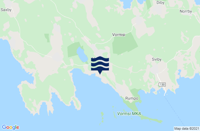 Mappa delle Getijden in Hullo, Estonia